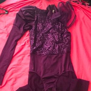 Kids Purple Prince Sequin Costume